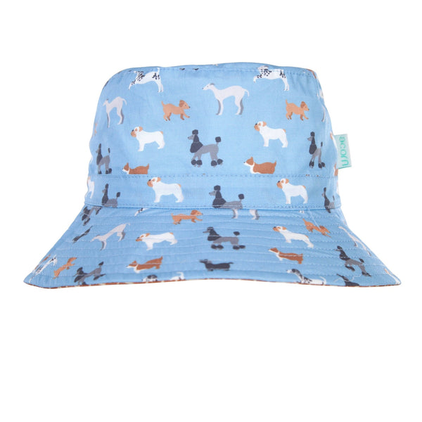 Central Park Doggies Wide Brim Bucket Hat - Acorn Kids Accessories