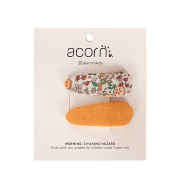 Floral Hair Clip Peach - Acorn Kids Accessories