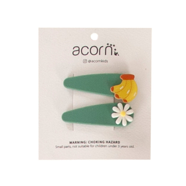 Fruit Hair Clip Sage - Acorn Kids Accessories