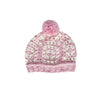 Boho Beanie Pink – kids hand-crocheted beanie with two-tone granny square pattern and pom pom – Acorn Kids