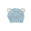 Bear Beanie Blue – kids knitted beanie with cute bear face in soft wool blend – Acorn Kids