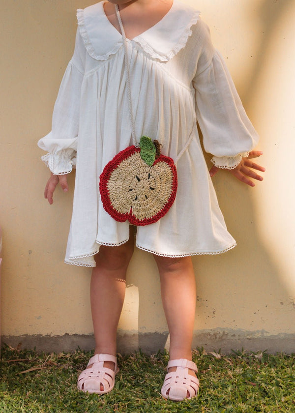 Apple Straw Bag - Acorn Kids Accessories