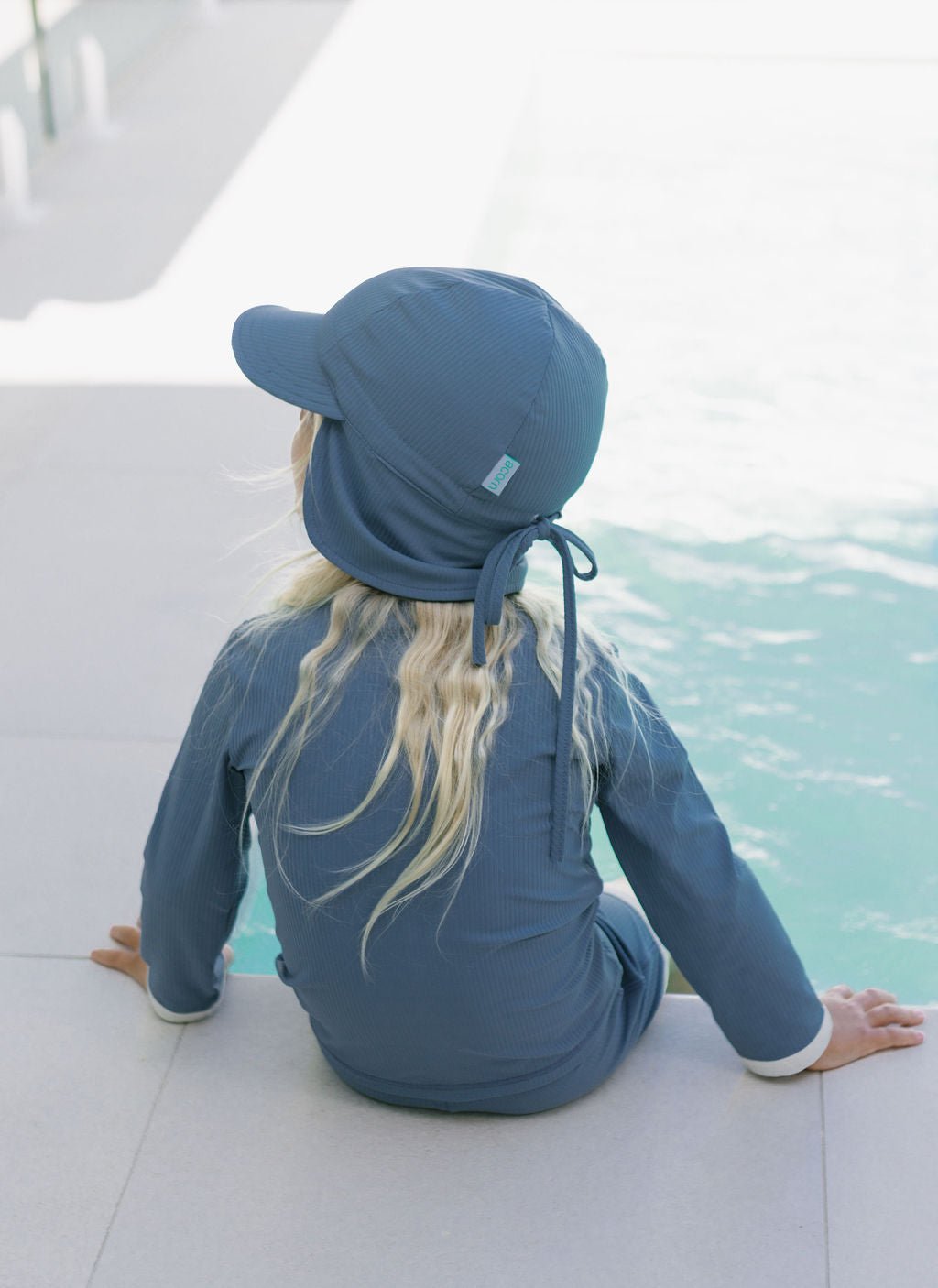 Atlantic Blue Swim Flap Cap - Acorn Kids Accessories