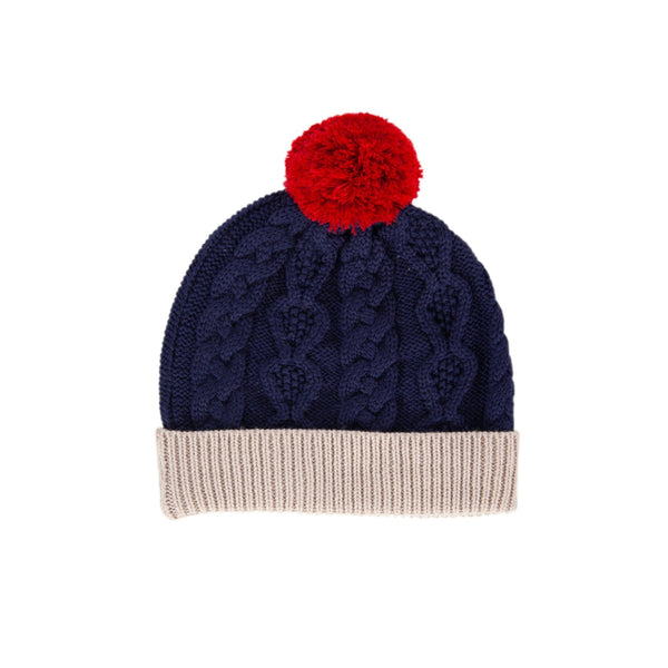 August Merino Beanie Navy - Acorn Kids Accessories