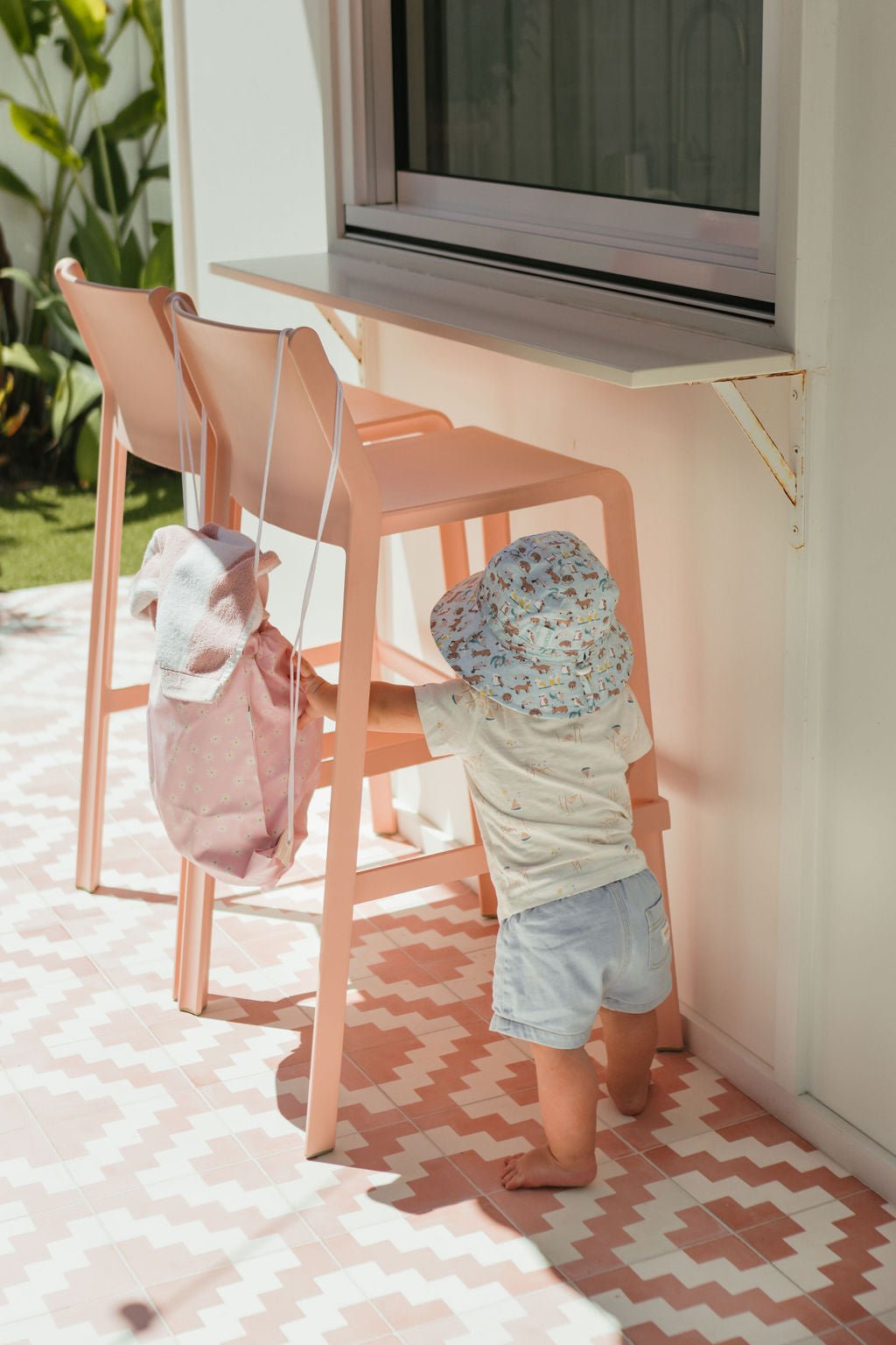 Aussie Bush Freinds Wide Brim Infant Hat - Acorn Kids Accessories