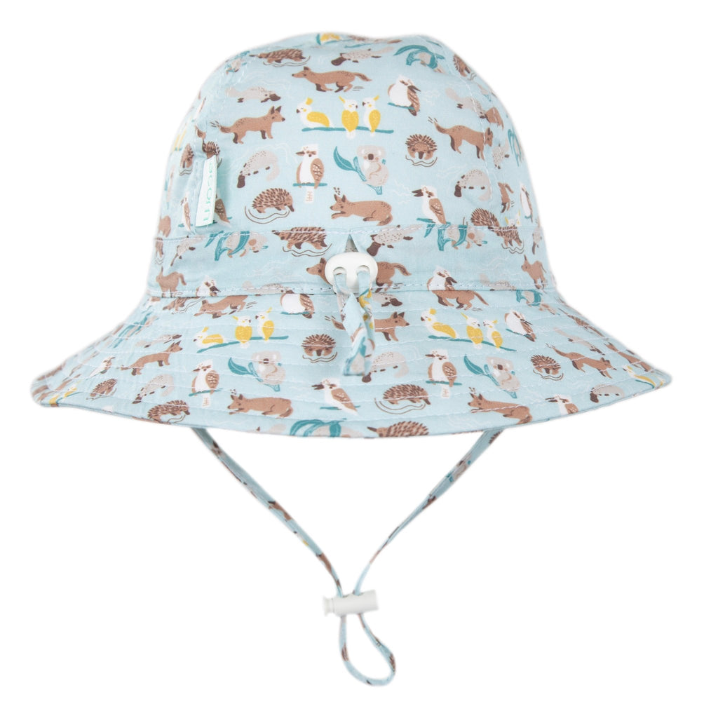 Aussie Bush Freinds Wide Brim Infant Hat - Acorn Kids Accessories