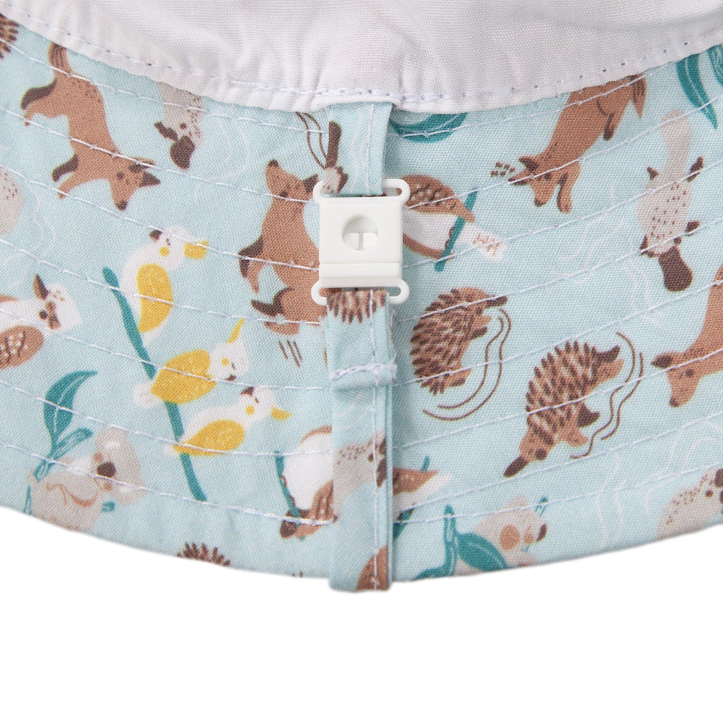 Aussie Bush Freinds Wide Brim Infant Hat - Acorn Kids Accessories