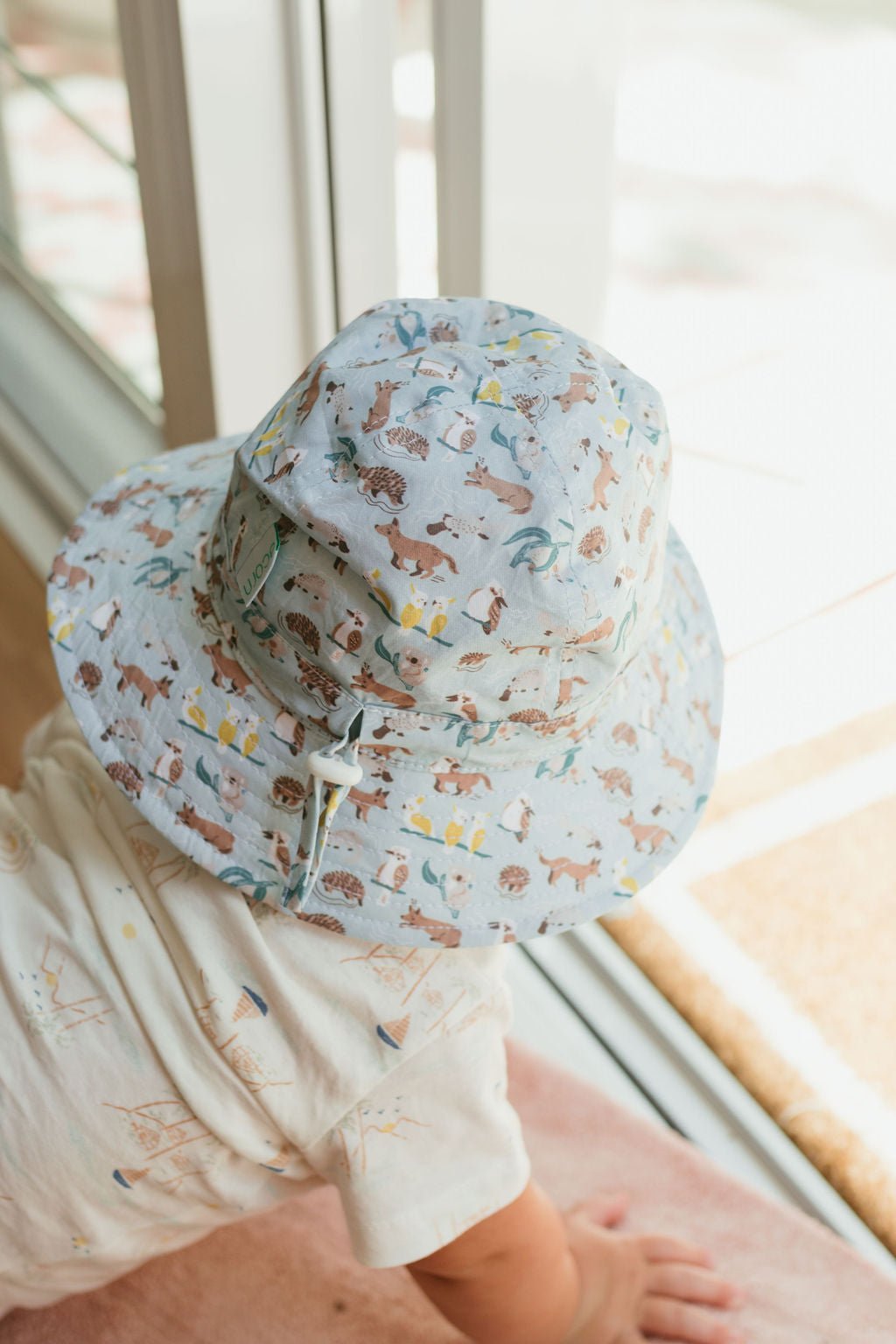 Aussie Bush Freinds Wide Brim Infant Hat - Acorn Kids Accessories