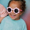 Baby Daisy Sunglasses - Pink Check - Acorn Kids Accessories