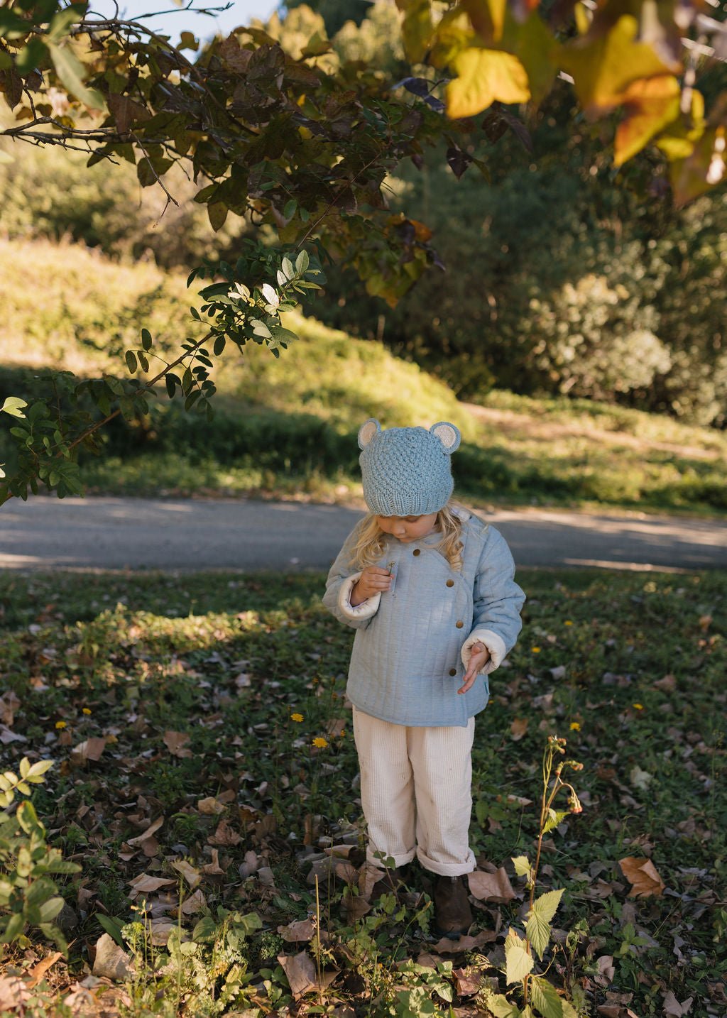 Bear Beanie Blue - Acorn Kids Accessories