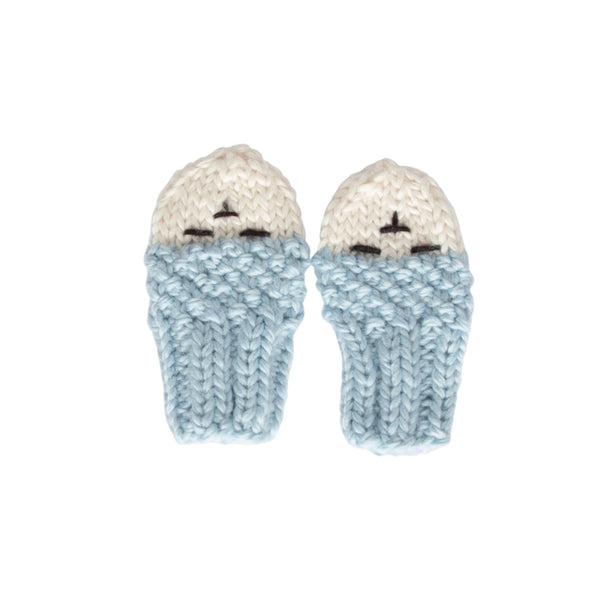 Bear Infant Mittens Blue - Acorn Kids Accessories