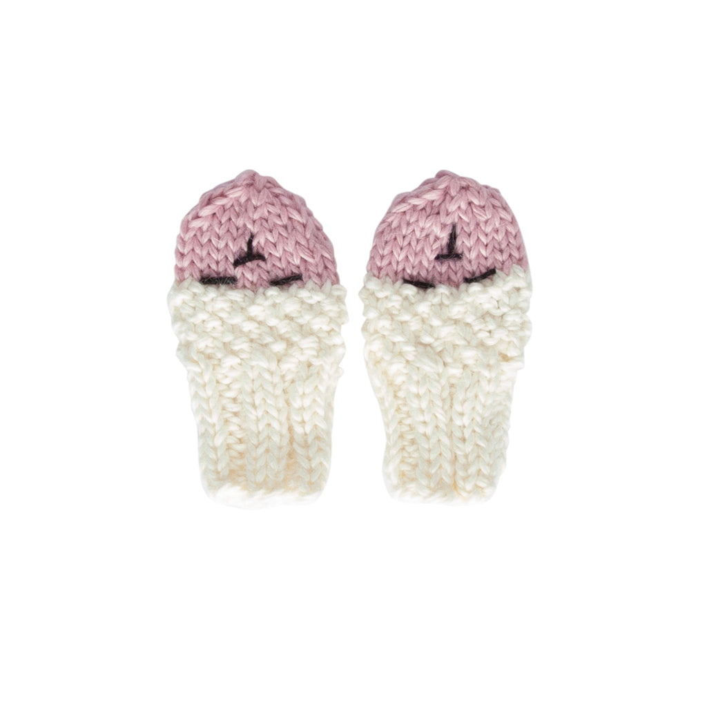Bear Infant Mittens Cream - Acorn Kids Accessories