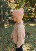 Berlin Merino Beanie Biscuit and Cream Stripe - Acorn Kids Accessories