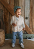 Berlin Merino Beanie Green and Blue Stripe - Acorn Kids Accessories