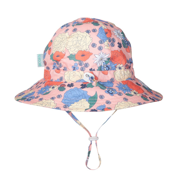 Berry Floral Wide Brim Sunhat - Acorn Kids Accessories