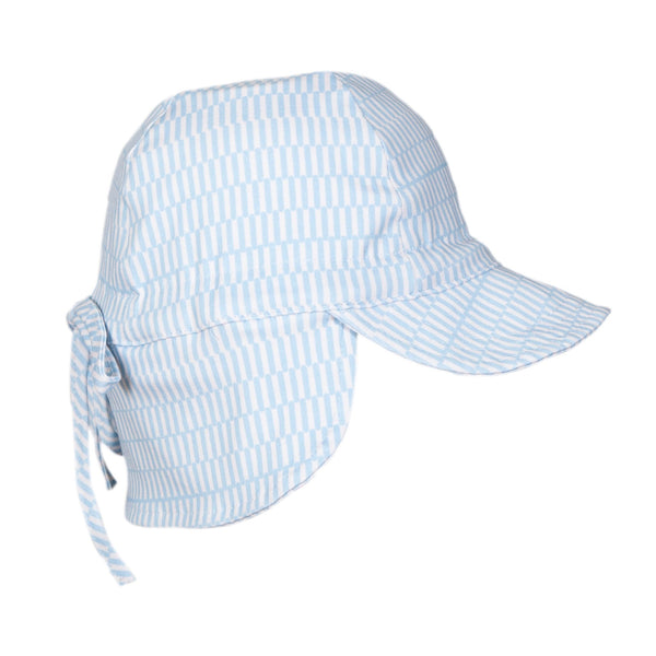 Blue Sprinkle Soft Jersey Flap Cap - Acorn Kids Accessories