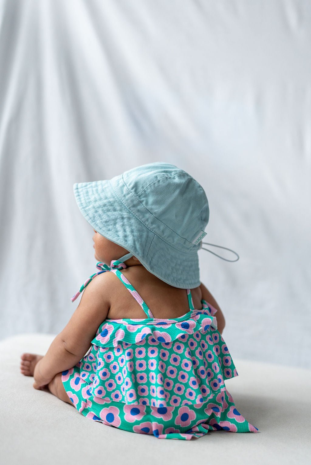 Blue Wide Brim Infant Hat - Acorn Kids Accessories