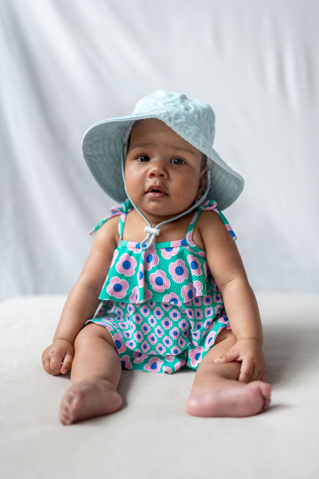 Blue Wide Brim Infant Hat - Acorn Kids Accessories