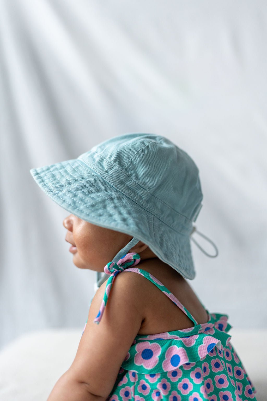 Blue Wide Brim Infant Hat - Acorn Kids Accessories