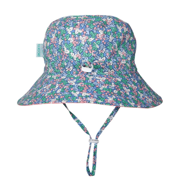 Bluebell Meadow Wide Brim Bucket Hat - Acorn Kids Accessories