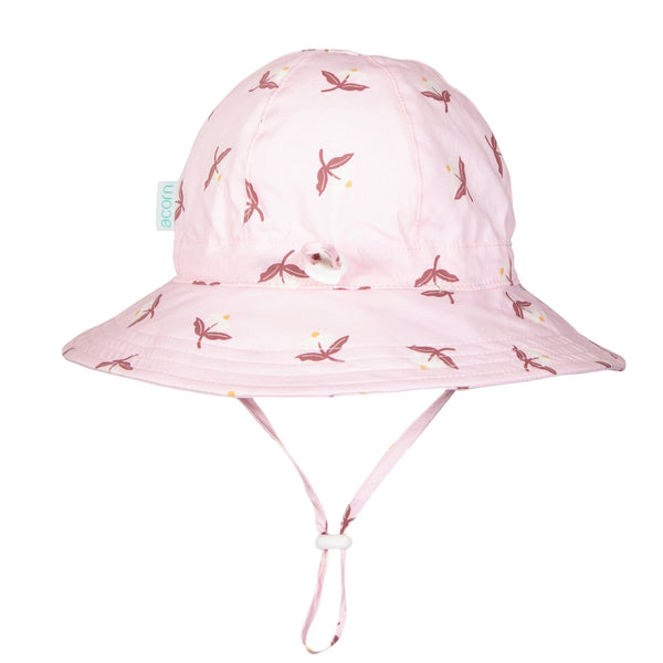 Blush Daisy Wide Brim Sunhat - Acorn Kids Accessories
