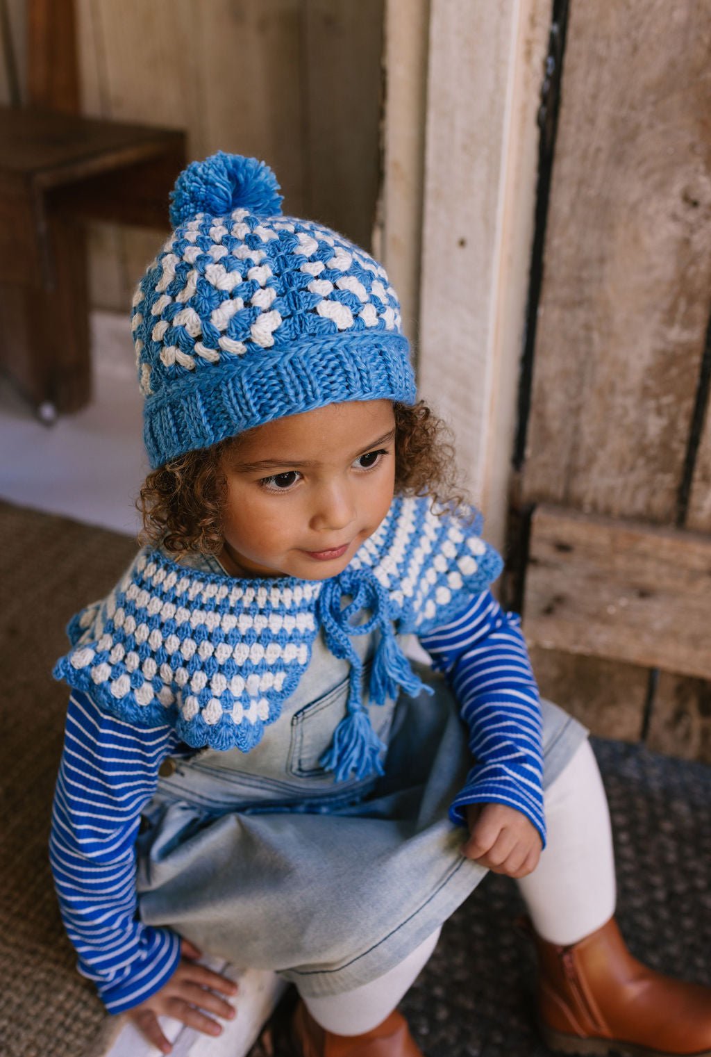 Boho Beanie Blue - Acorn Kids Accessories