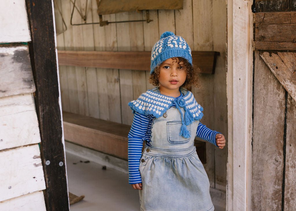 Boho Beanie Blue - Acorn Kids Accessories