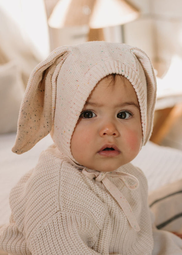Bunny Beanie Cream - Acorn Kids Accessories
