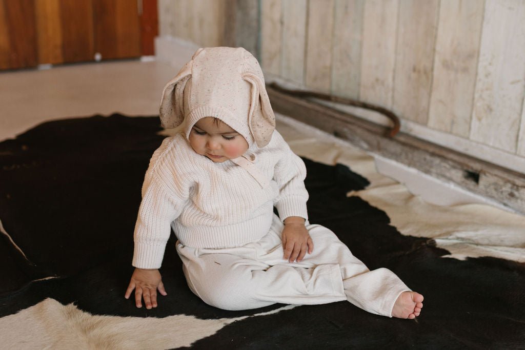 Bunny Beanie Cream - Acorn Kids Accessories