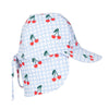 Cherry Checks Swim Flap Cap - Acorn Kids Accessories