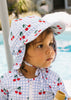 Cherry Checks Swim Flap Cap - Acorn Kids Accessories