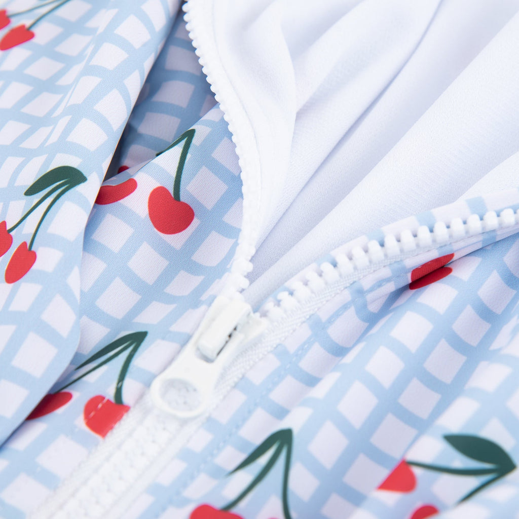 Cherry Checks UPF50+ Swimming Suit - Acorn Kids Accessories
