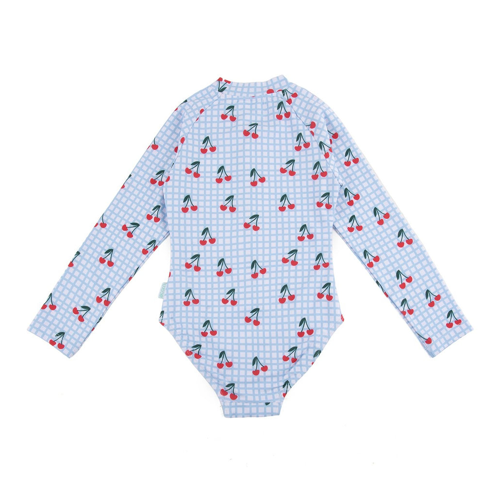 Cherry Checks UPF50+ Swimming Suit - Acorn Kids Accessories