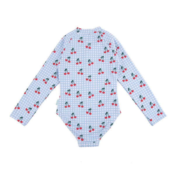 Cherry Checks UPF50+ Swimming Suit - Acorn Kids Accessories