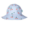 Cherry Checks Wide Brim Sunhat - Acorn Kids Accessories