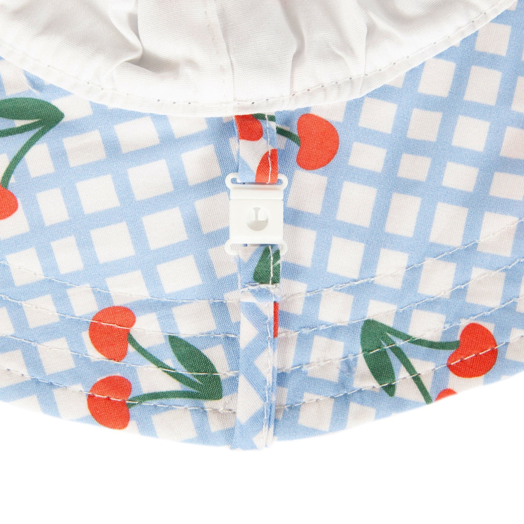 Cherry Checks Wide Brim Sunhat - Acorn Kids Accessories