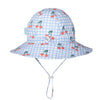 Cherry Checks Wide Brim Sunhat - Acorn Kids Accessories