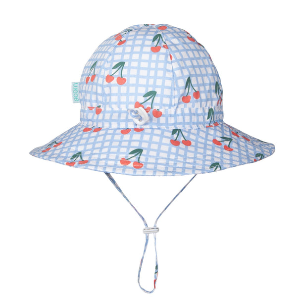 Cherry Checks Wide Brim Sunhat - Acorn Kids Accessories