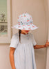 Cherry Checks Wide Brim Sunhat - Acorn Kids Accessories