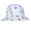 Cherry Checks Wide Brim Swim Hat - Acorn Kids Accessories