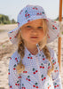 Cherry Checks Wide Brim Swim Hat - Acorn Kids Accessories