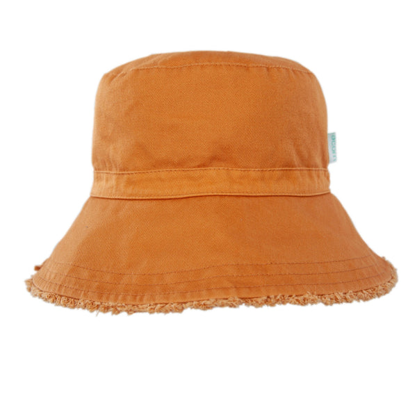 Chestnut Frayed Bucket Hat - Adult - Acorn Kids Accessories