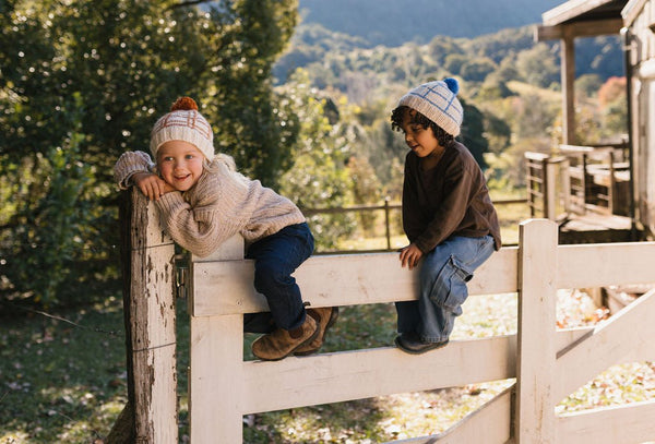 Crossroads Beanie Blue - Acorn Kids Accessories