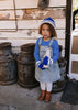 Denmark Beanie Blue & Cream - Acorn Kids Accessories