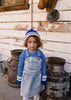 Denmark Beanie & Mittens Bundle - Blue and Cream - Acorn Kids Accessories
