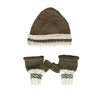 Denmark Beanie & Mittens Bundle - Khaki and Cream - Acorn Kids Accessories