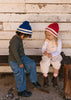 Denmark Beanie Red & Cream - Acorn Kids Accessories