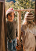 Denmark Beanie Red & Cream - Acorn Kids Accessories