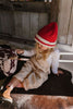 Denmark Beanie Red & Cream - Acorn Kids Accessories