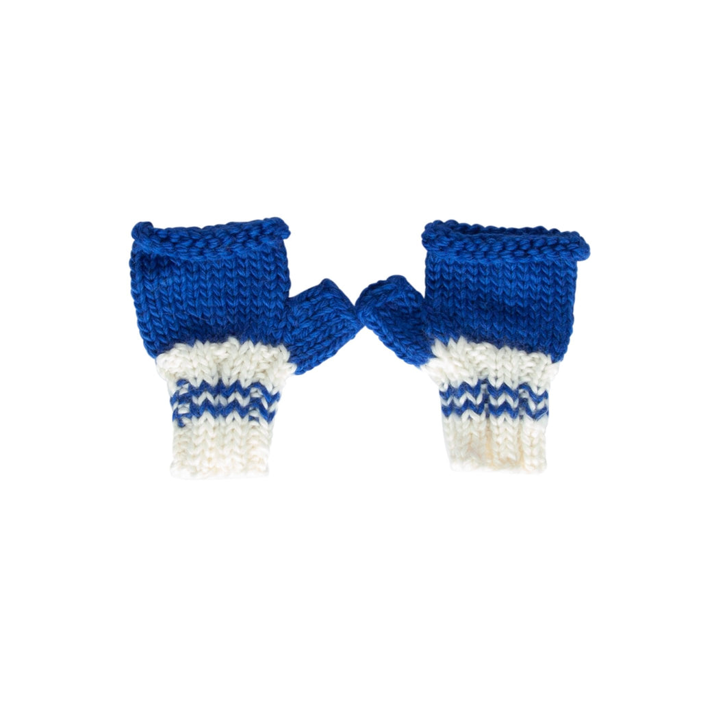 Denmark Mittens Blue & Cream - Acorn Kids Accessories